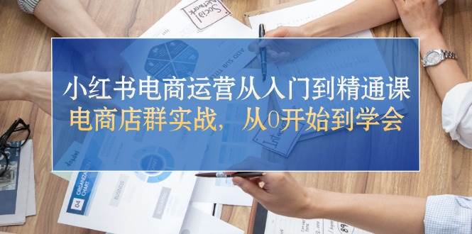 小红书电商运营从入门到精通课，电商店群实战，从0开始到学会-MOY工作室