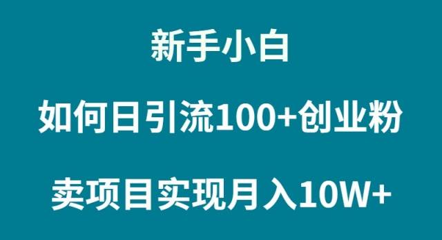 新手小白如何通过卖项目实现月入10W+-MOY工作室