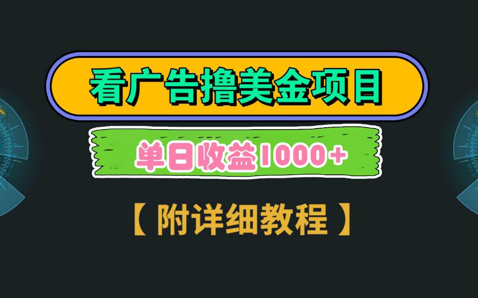 Google看广告撸美金，3分钟到账2.5美元 单次拉新5美金，多号操作，日入1千+-MOY工作室