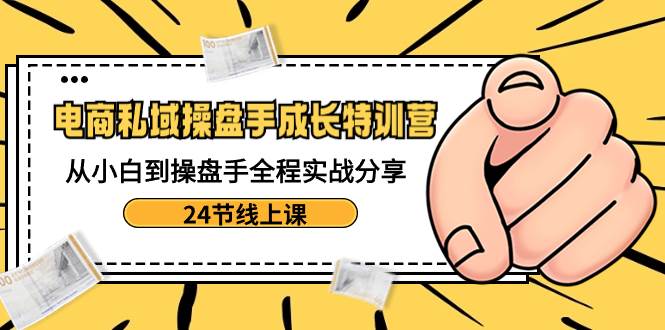 电商私域-操盘手成长特训营：从小白到操盘手全程实战分享-24节线上课-MOY工作室