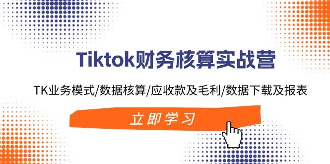 Tiktok财务核算实战营：TK业务模式/数据核算/应收款及毛利/数据下载及报表-MOY工作室