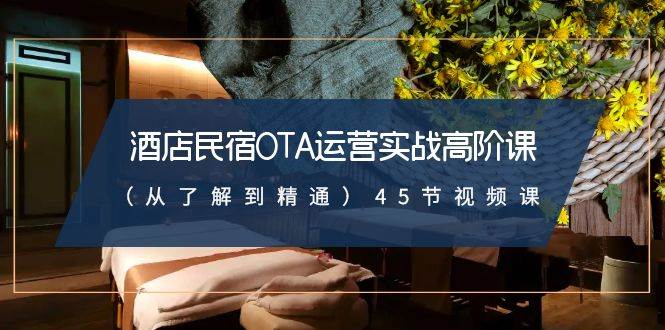 酒店民宿-OTA运营实战高阶课（从了解到精通）45节视频课-MOY工作室