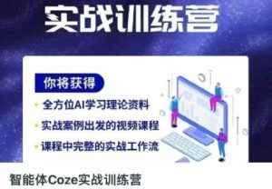 智能体Coze实战训练营，掌握新时代效率工具，让你人生即刻开挂-MOY工作室