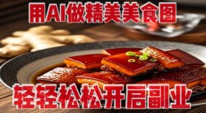 用AI做精美美食图,无需专业设备拍摄,轻轻松松开启副业-MOY工作室