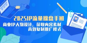 2025IP流量操盘手班，商业IP人物设计，获取内容素材，高效复制推广模式-MOY工作室